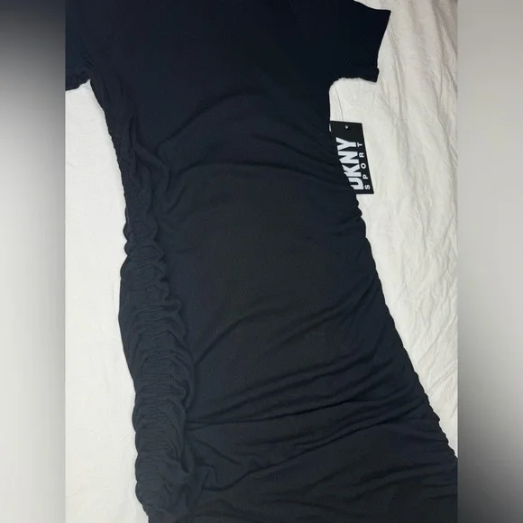 NWT - DKNY Dress Sport / Black / Medium / Pullover / Slim / Short Sleeve - Picture 7 of 11